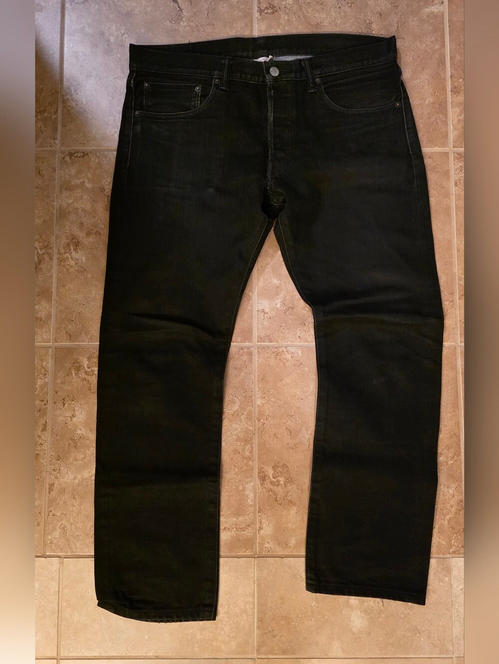 Fabric Brand & Co Men's Zack Selvedge Denim Black Slim Fit Jeans